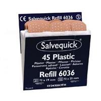 Salvequick Plastplaster 45 stk refill 6 stk i esken